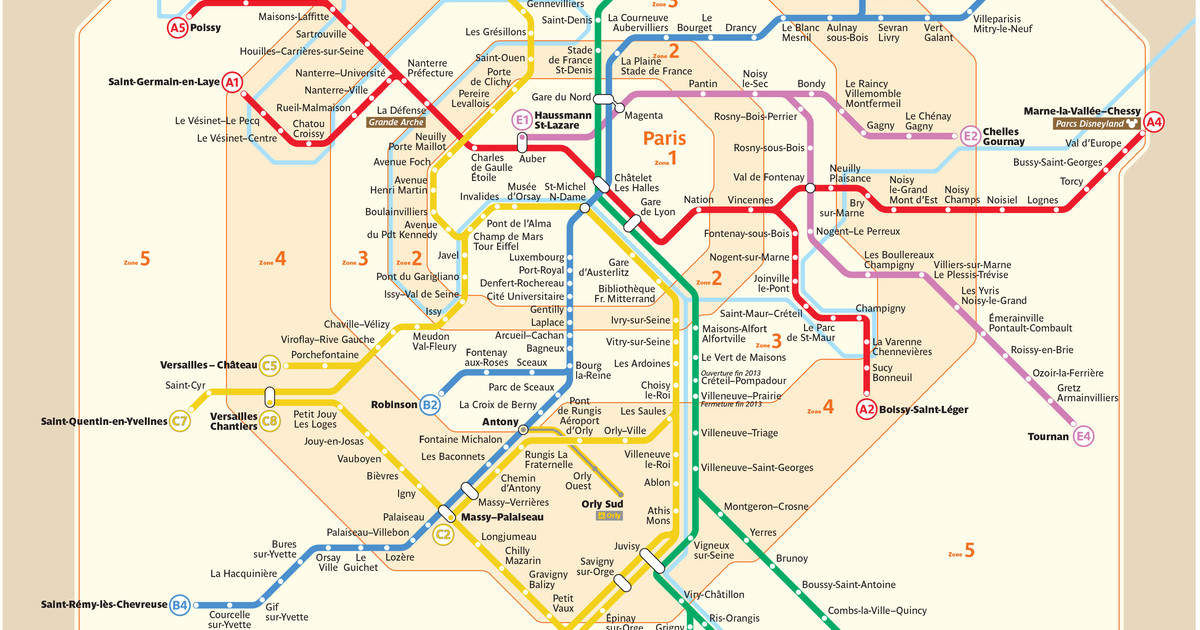 Maps of Paris tram. 